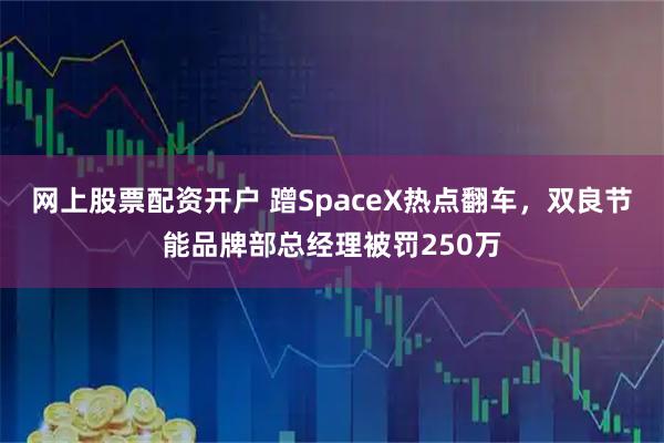 网上股票配资开户 蹭SpaceX热点翻车，双良节能品牌部总经理被罚250万